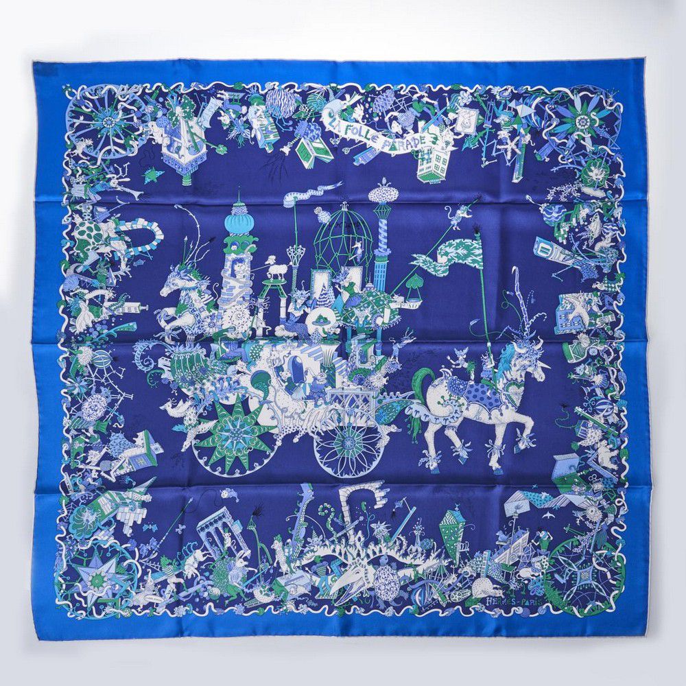 Hermes Silk Scarf with Box and Knotting Cards - Shawls, Scarfs ...