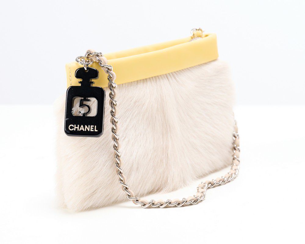Chanel Mini Fur Bag with Yellow Leather Trim - Handbags & Purses - Costume  & Dressing Accessories