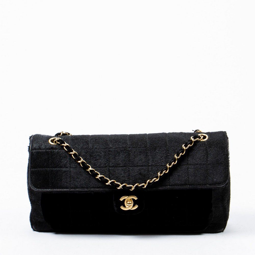 Chanel Black Pony Hair Shoulder Bag - Handbags & Purses - Costume ...