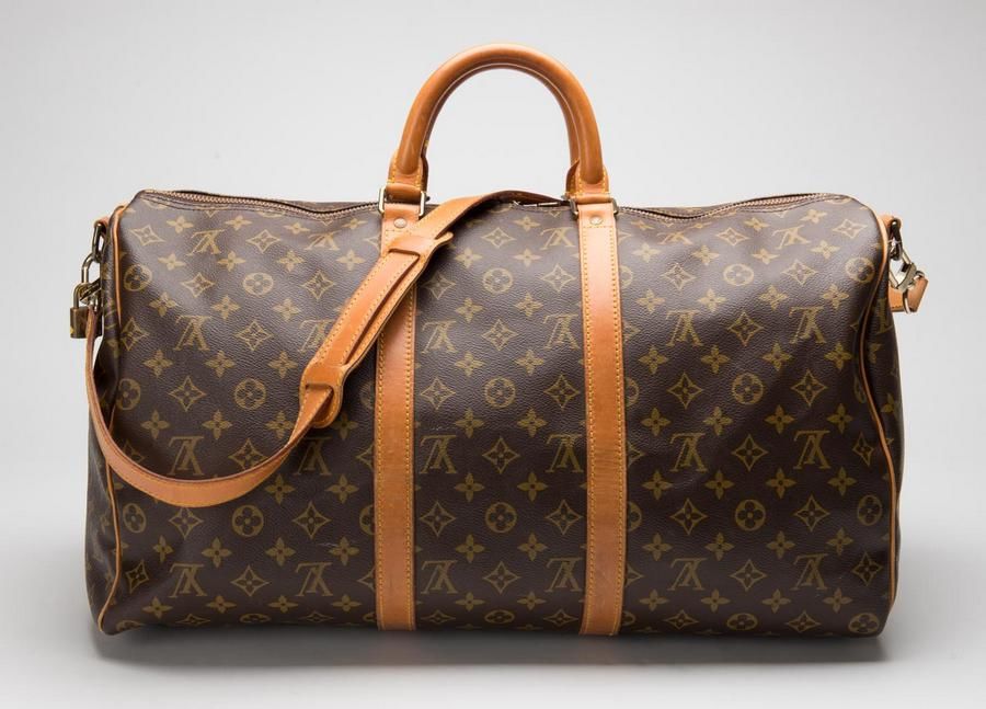 A Keepall 50 Monogrammed bag, Louis Vuitton, shoulder strap.… - Handbags & Purses - Costume ...