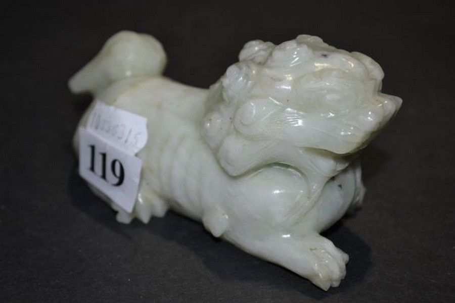 Temple Dog Hardstone Carving - Zother - Oriental