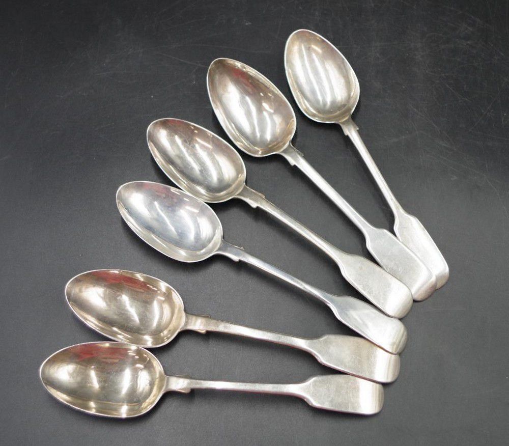 Victorian Sterling Silver Dessert Spoons by Robert Wallis - Flatware ...