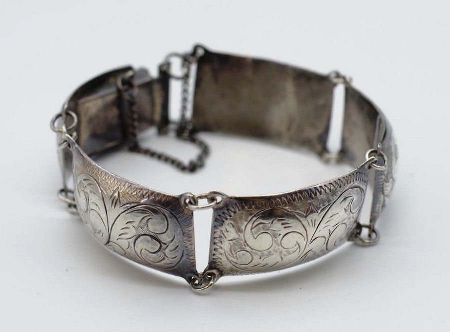 Engraved Sterling Silver Bracelet - Bracelets/Bangles - Jewellery