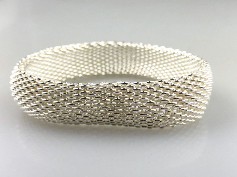 Tiffany silver mesh bracelet