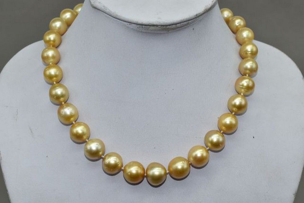 Golden Pearl and Diamond Strand Necklace - Necklace/Chain - Jewellery
