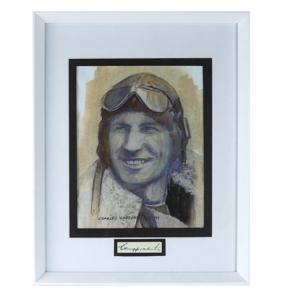 Kingsford Smith: Air Pioneer Watercolour with Signature Plate ...