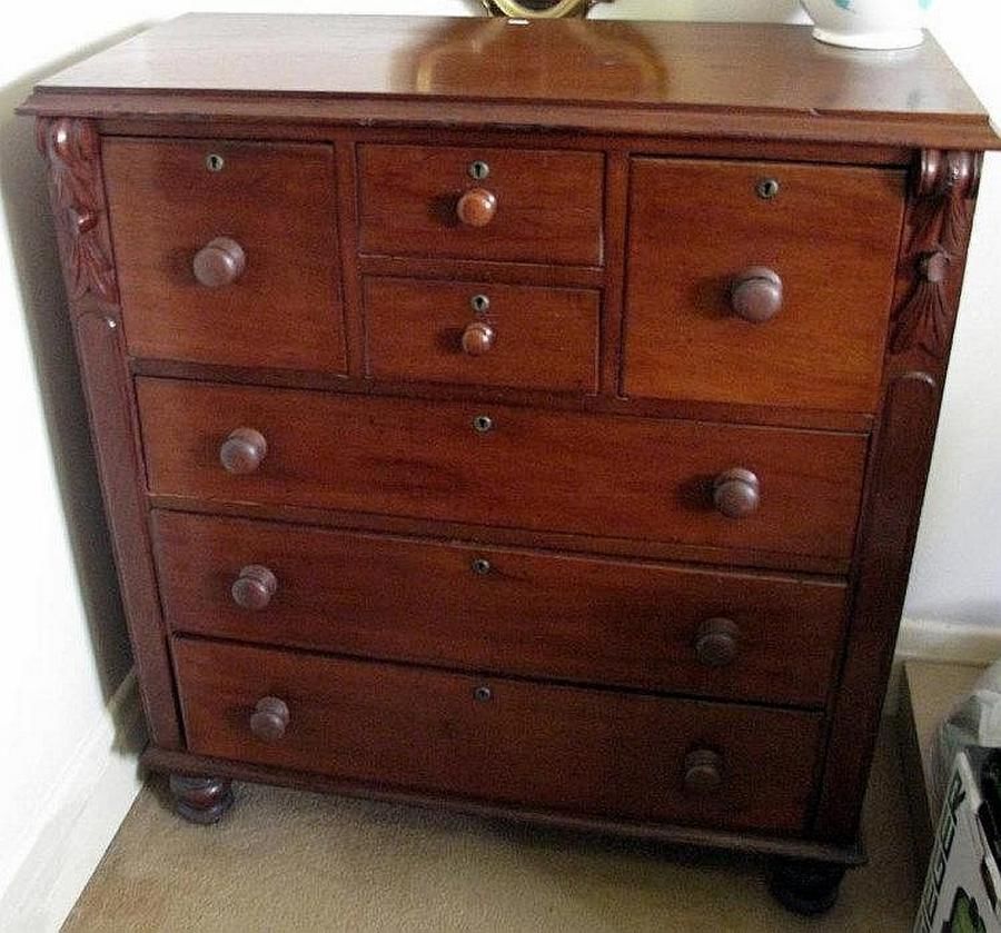 Australian Cedar Chest of Drawers with Hat Drawers - Chests of Drawers ...