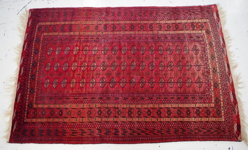 Faded Red Vintage Persian Wool Rug, 210 x 145 cm - Rugs & Carpets ...