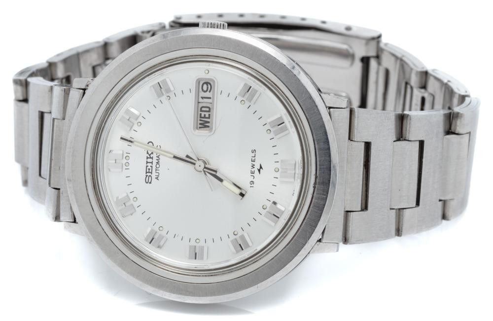 Seiko Automatic Wristwatch with Silver Sunburst Dial - Watches - Wrist -  Horology (Clocks & watches)