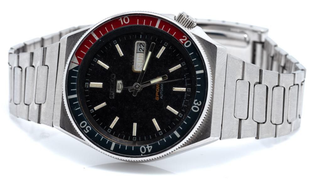 A vintage Seiko 5 sports automatic wristwatch, ref, 6309-836B,… - Watches -  Wrist - Horology (Clocks & watches)
