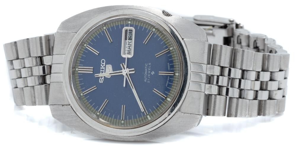 Seiko 5 Automatic Watch with Blue Dial and Bracelet - Watches - Wrist -  Horology (Clocks & watches)