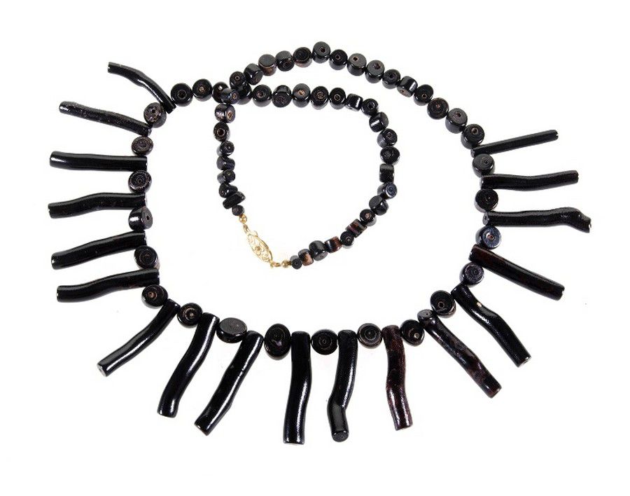59cm Black Coral Necklace - Necklace/Chain - Jewellery