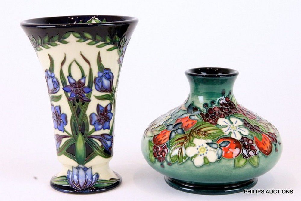 Moorcroft Kaffir Lily and Carousel Vases - Moorcroft - Ceramics