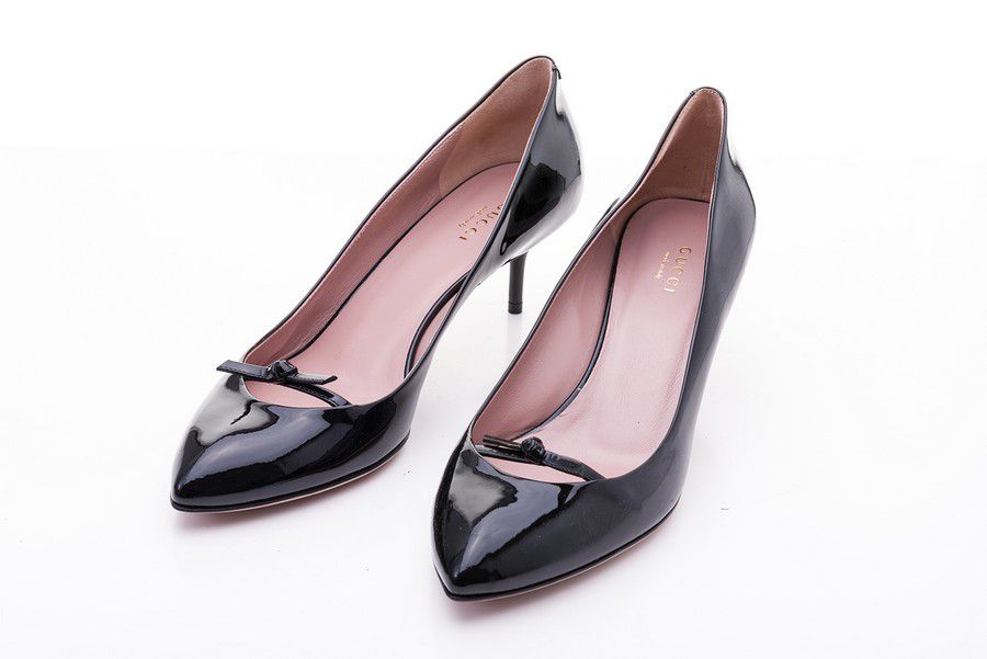 Black Patent Gucci Court Shoes - Footwear - Costume & Dressing Accessories