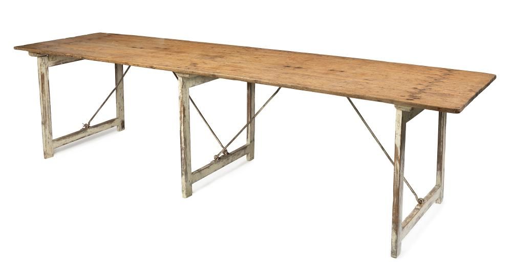 Provincial Pine Trestle Table: 297cm Wide, 77cm High, 82cm Deep ...