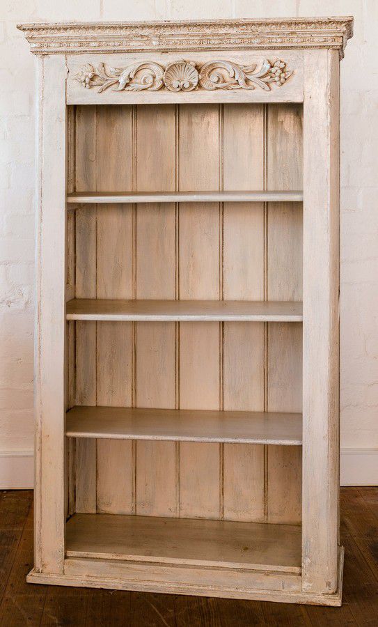 A French Provincial Painted Bookcase 155 Cm High 92 Cm Wide