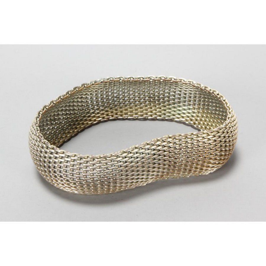 tiffany and co silver mesh bracelet
