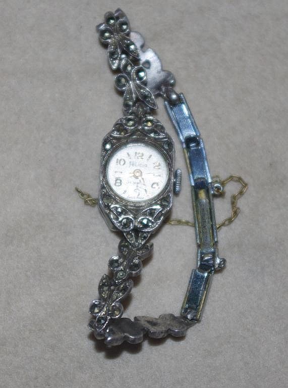 Fabulous Vintage 1930's Bernex Marcasite Ladies Wrist Watch Swiss Made -  Ruby Lane