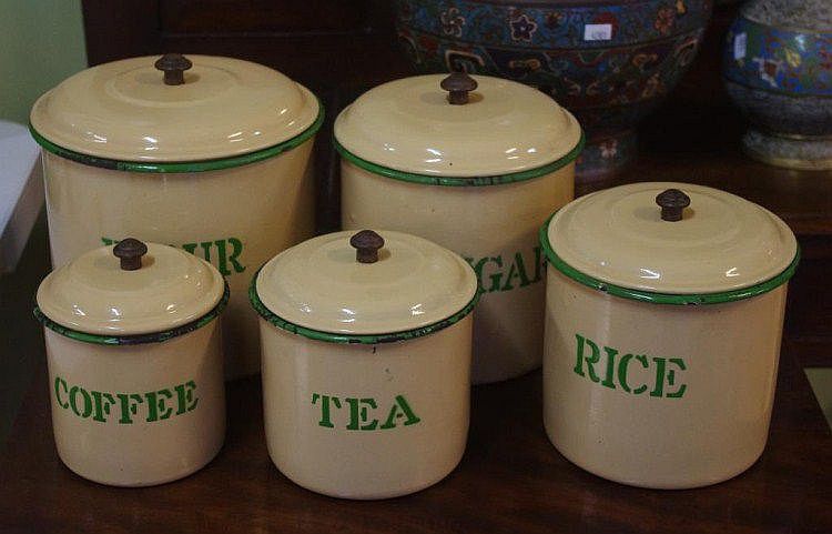 light green kitchen canisters