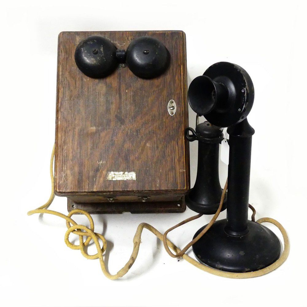 1913 Western Electric Candlestick Telephone with Ringer Box