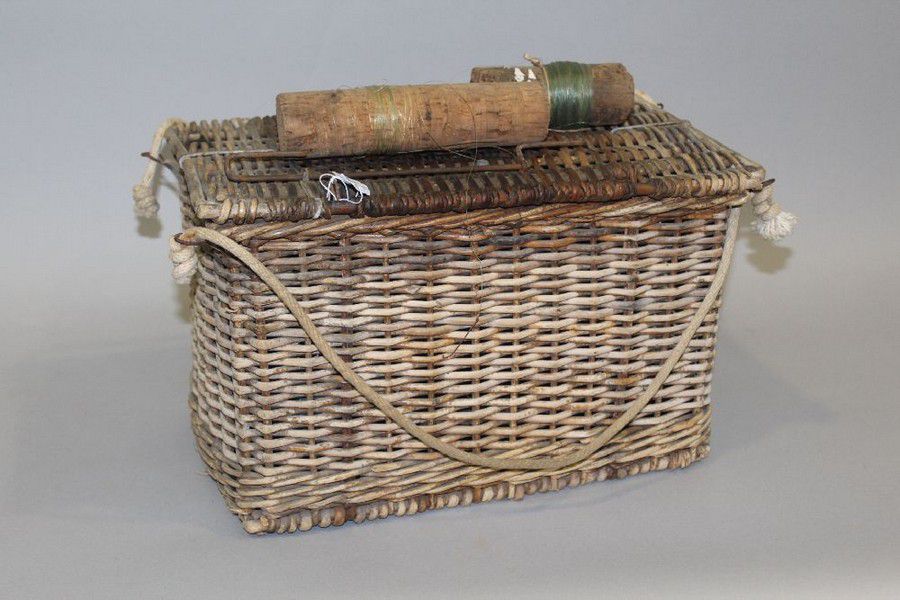 Classic Fisherman's Basket and Reels - Sporting Equipment - Fishing -  Recreations & Pursuits