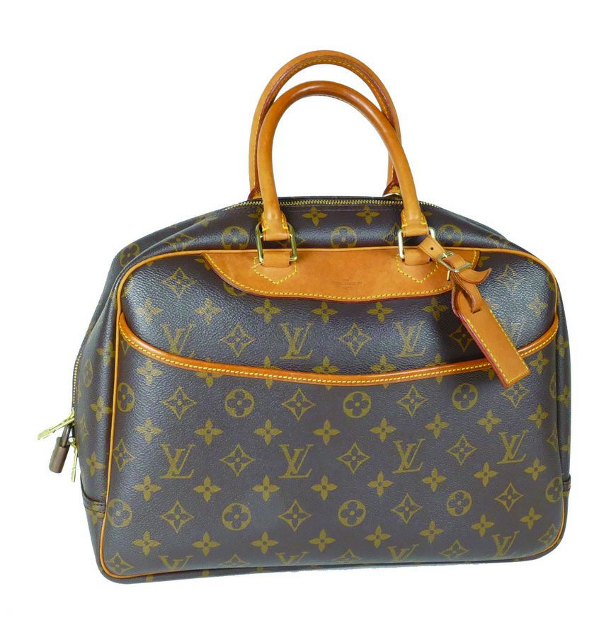A Louis Vuitton Deauville handbag, monogram canvas, tan leather… - Handbags & Purses - Costume ...