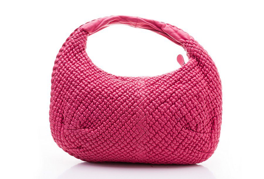 Hot Pink Quilted Leather Handbag by Bottega Veneta - Handbags & Purses ...