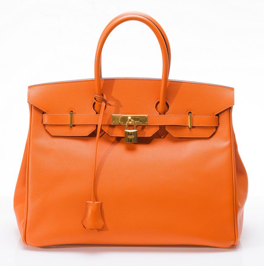 Orange Hermes Birkin 35cm Epsom Leather Handbag, Boxed - Handbags ...