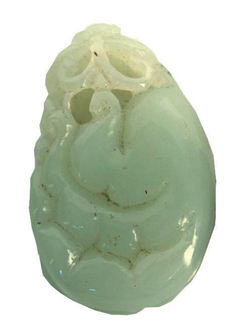 Green Jade Buddha Hand Citron Pendant - Zother - Oriental
