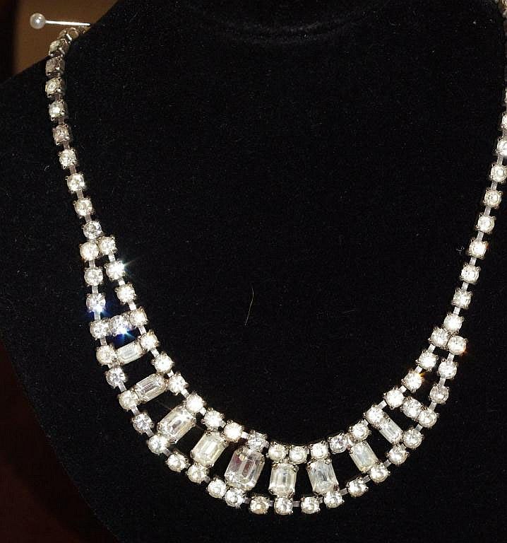 50s Rhinestone Necklace - Necklace/Chain - Jewellery