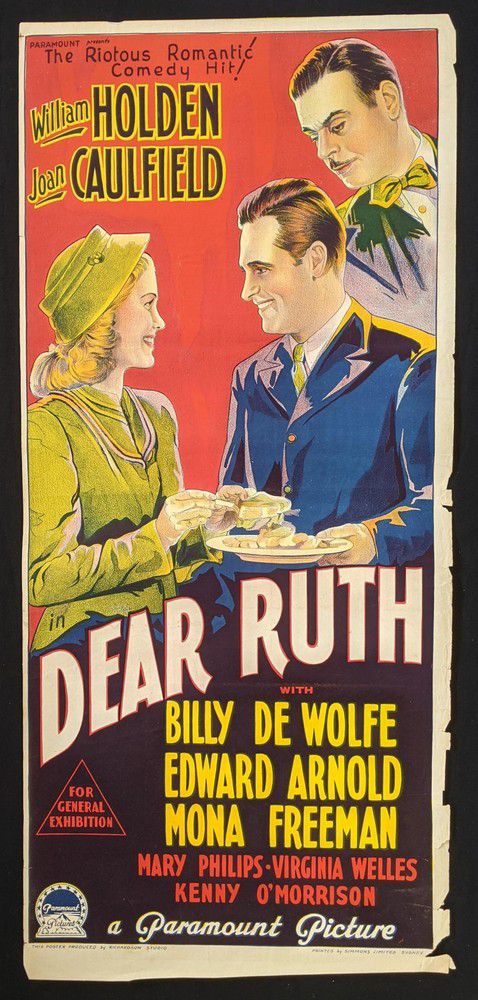 Dear Ruth Movie Daybill 1947 Movie Posters And Daybills Printed And Written Material 