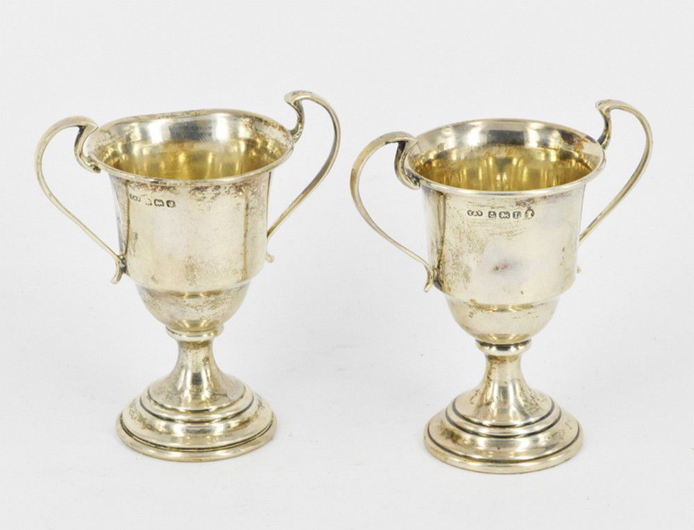 Sterling Silver Trophy Pair, Birmingham 1933-1935 - Mugs, Cups ...