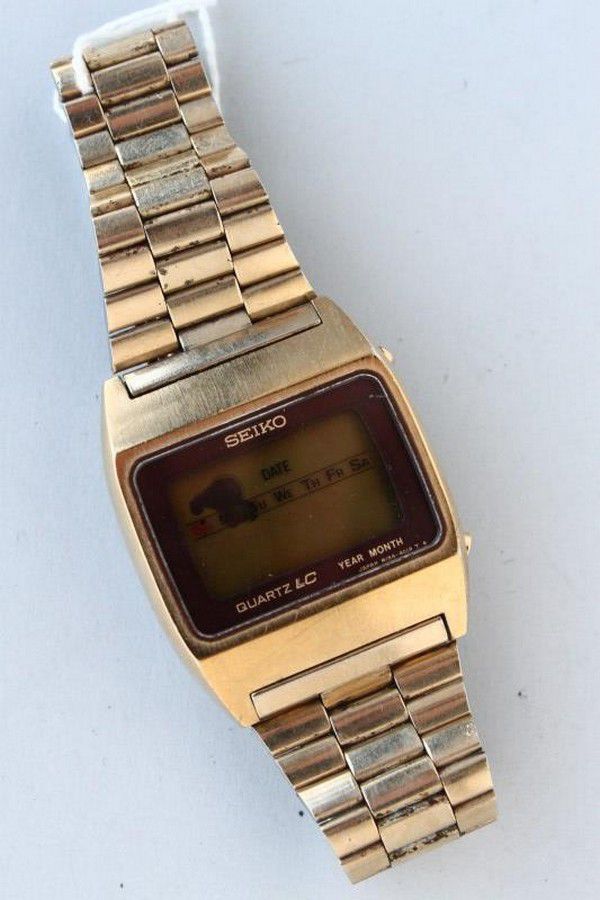 Gentleman's Seiko wristwatch, quartz LC Digital, with… - Watches - Wrist -  Horology (Clocks & watches)