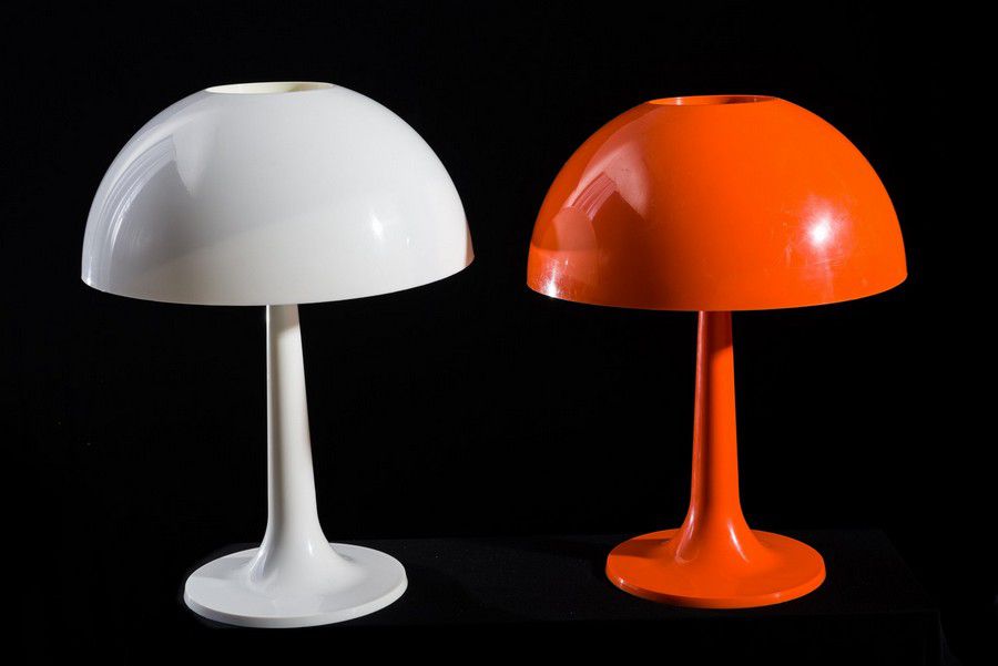 Mushroom Lamp (Orange/White) - Hombe