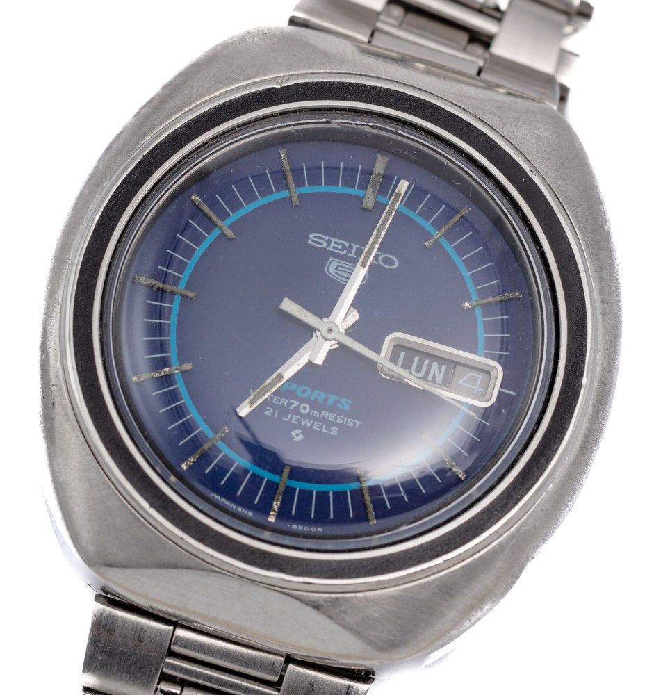 Frost twinkle Forsendelse Vintage Seiko 5 Sports Automatic Watch with Blue Dial - Watches - Wrist -  Horology (Clocks & watches)