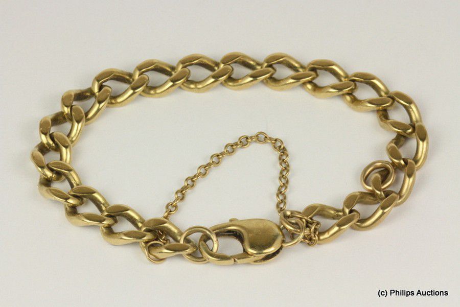 9ct Gold Diamond Cut Curb Link Bracelet - Bracelets/Bangles - Jewellery