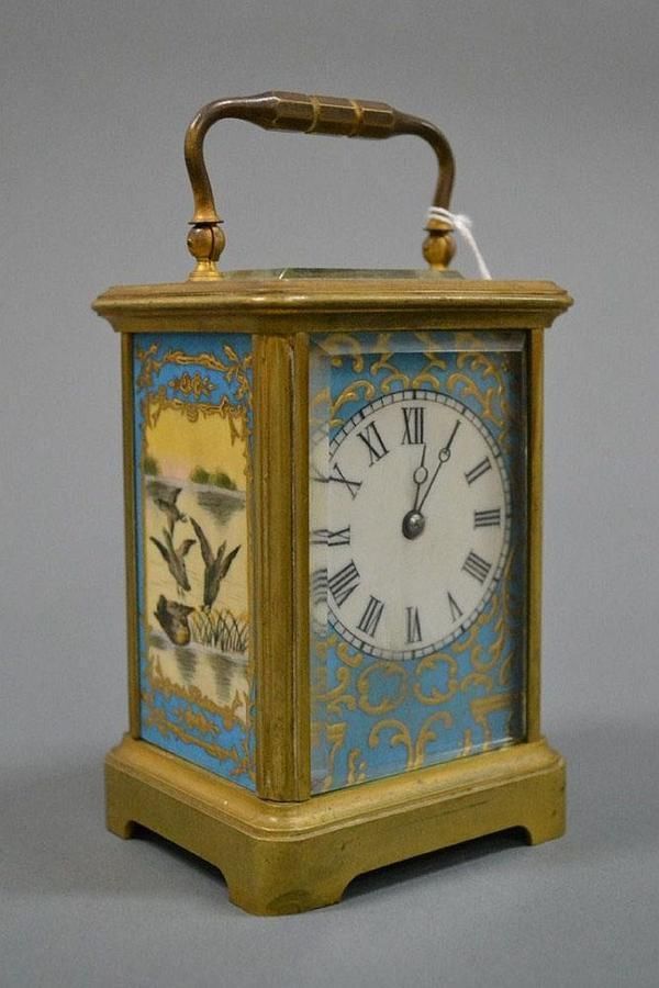 Bird-themed Antique Carriage Clock - Clocks - Carriage - Horology ...