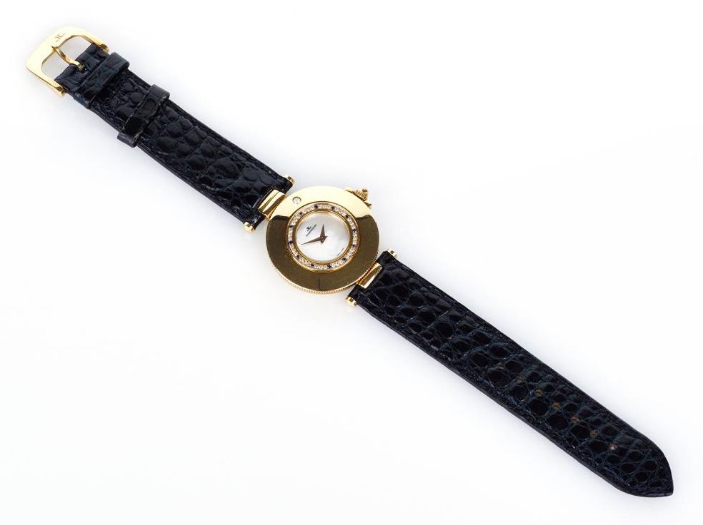 Jaeger Le Coultre Gold Watch with Diamonds and Sapphires - Watches ...