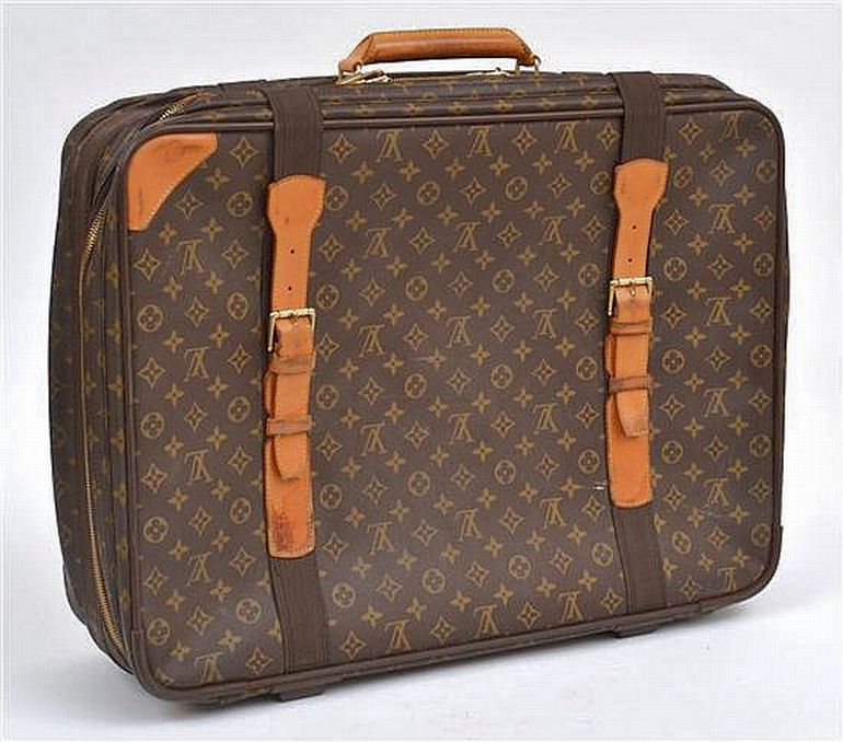 Louis-Vuitton Satellite Travel Bag Soft Suitcase Brown Monogram 60 