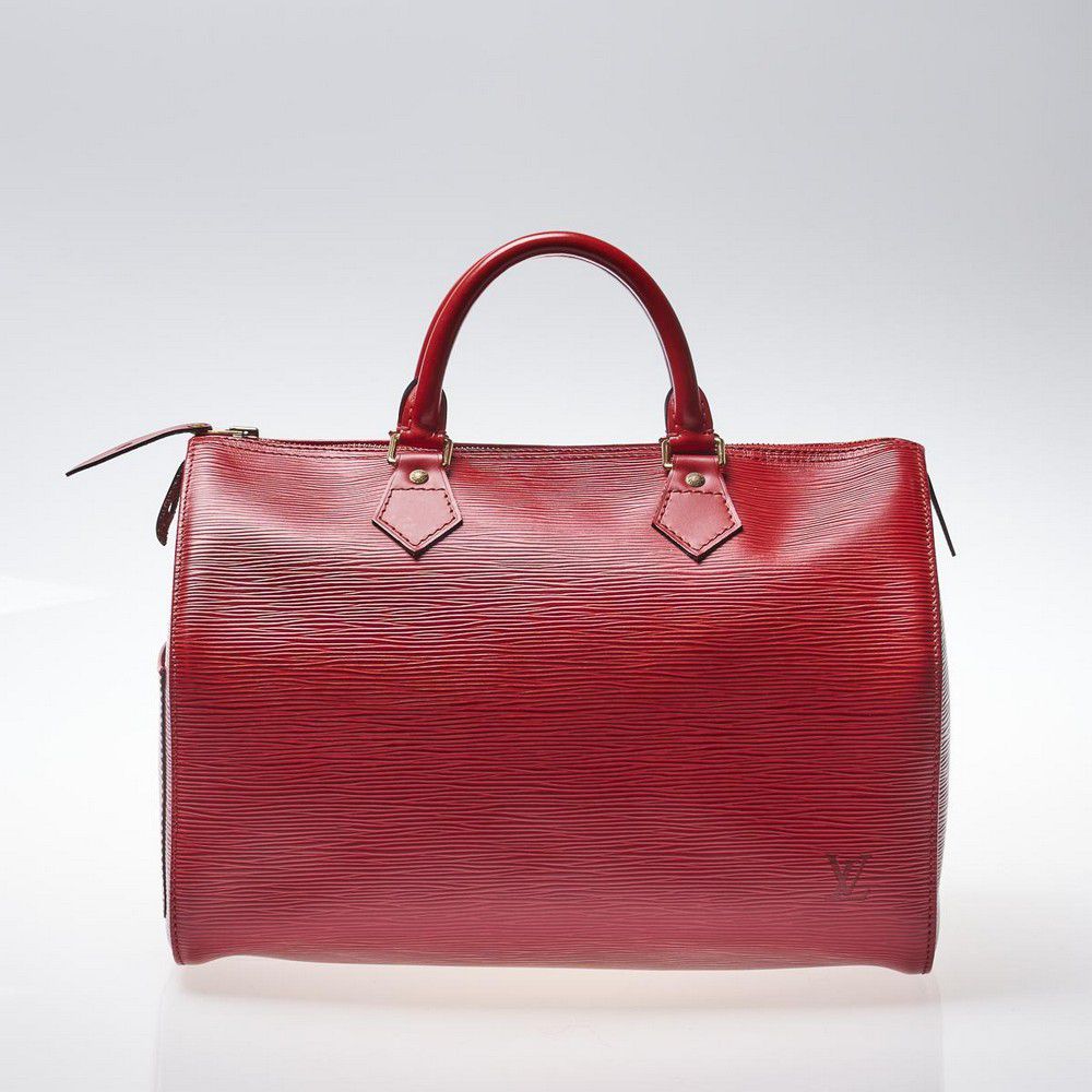 Red Epi Leather LV Speedy Bag, 1996 - Handbags & Purses - Costume ...
