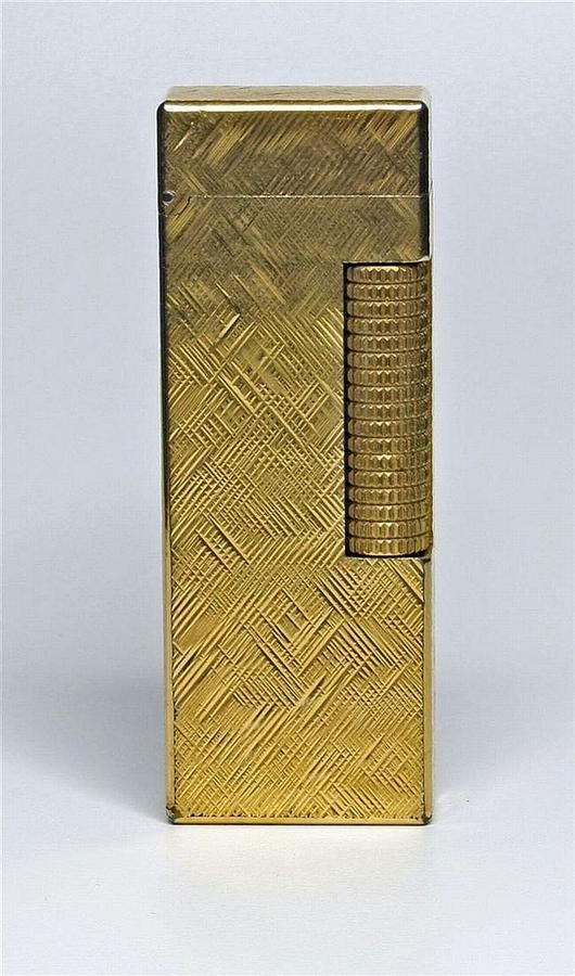 Gold Plated Dunhill Lighter with Original Box and Instructions ...