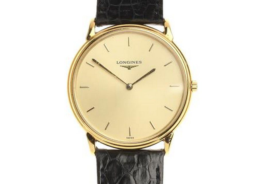 Longines Men's Quartz Wristwatch with Champagne Dial and Box - Watches ...