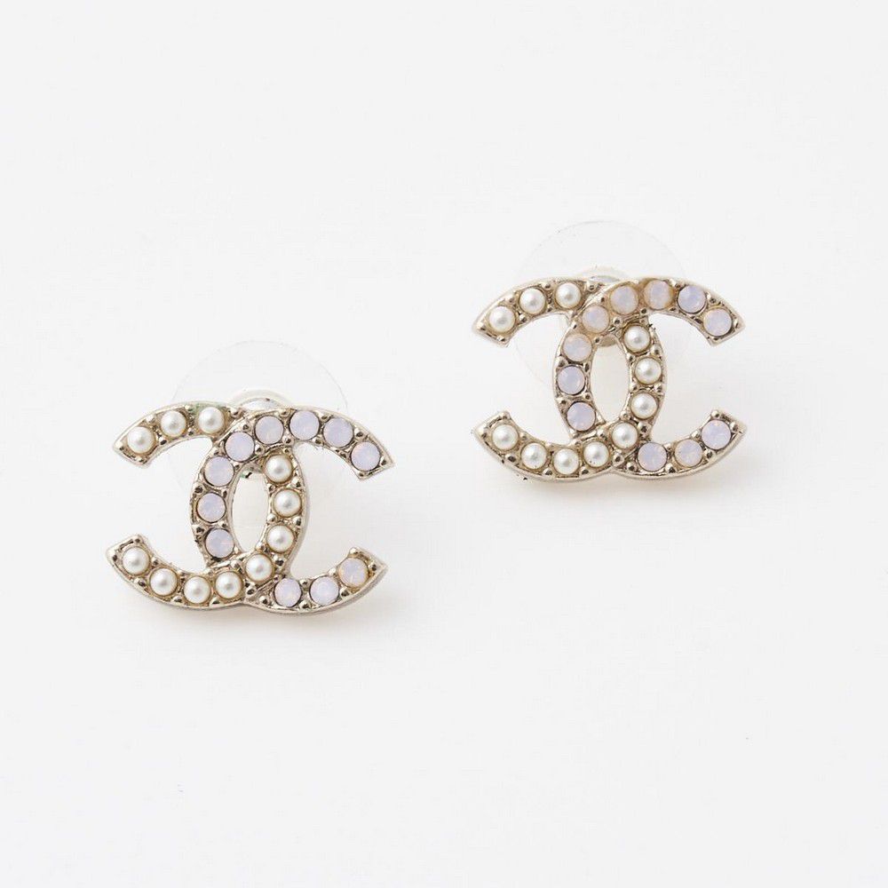 Chanel CC Earrings with Faux Pearls and Stones - Earrings - Jewellery