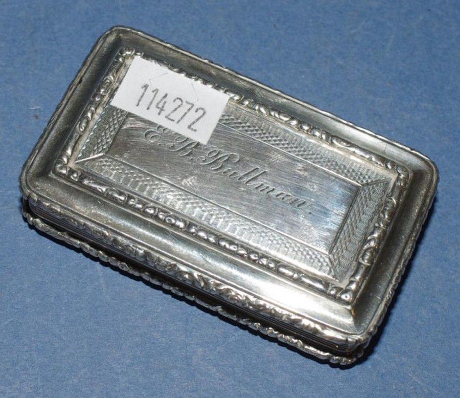 William IV Silver Snuff Box by Francis Clark (1836) - Snuff ...