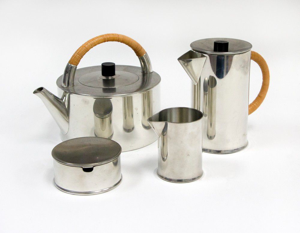 Erik Magnussen For Selangor Four Piece Pewter Coffee Tea Set Kitchenalia Modern Design Household Objects