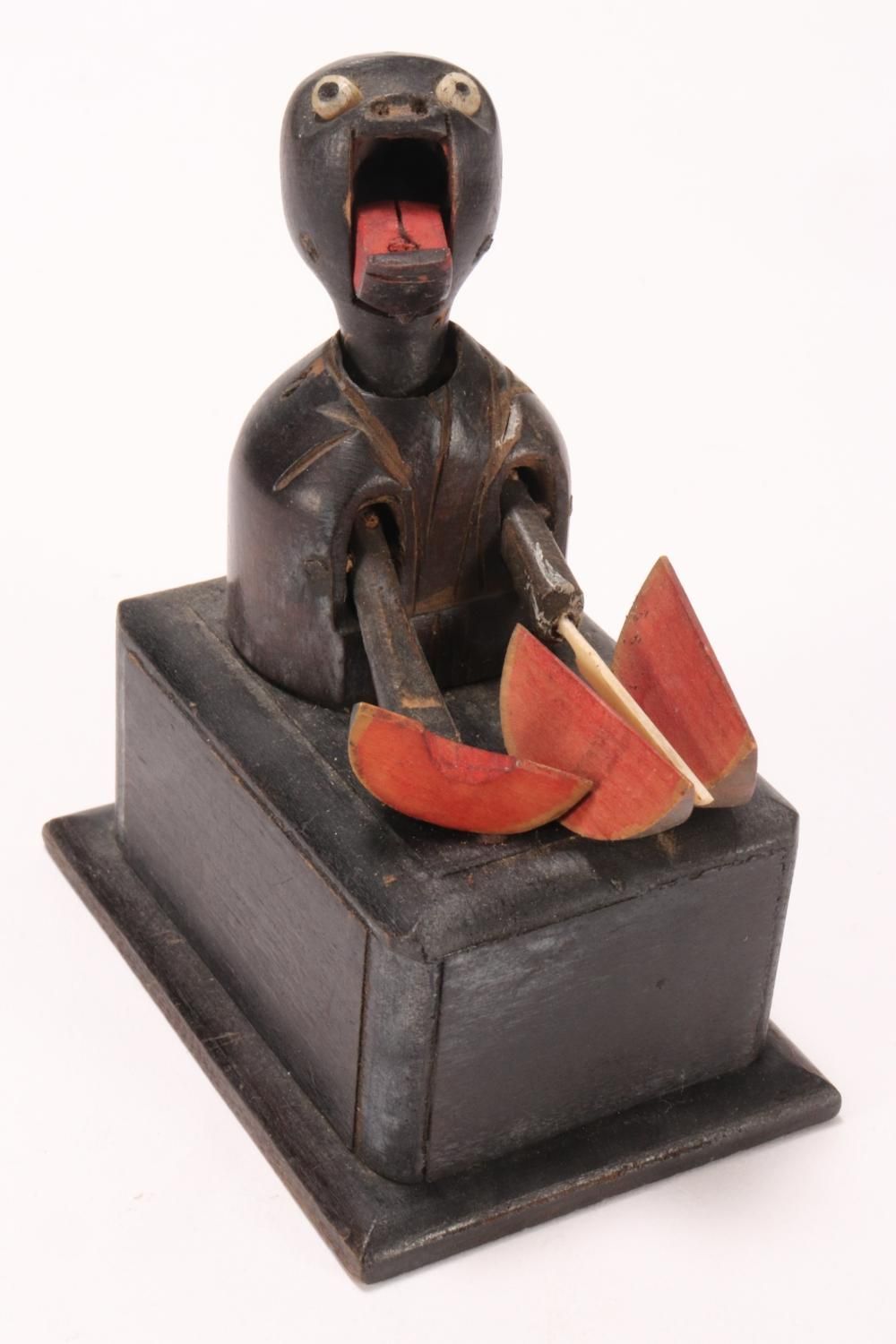 Automaton Japanese Meiji Period Kobe Automaton Toy: Watermelon Eater Figurine - Clockwork ...