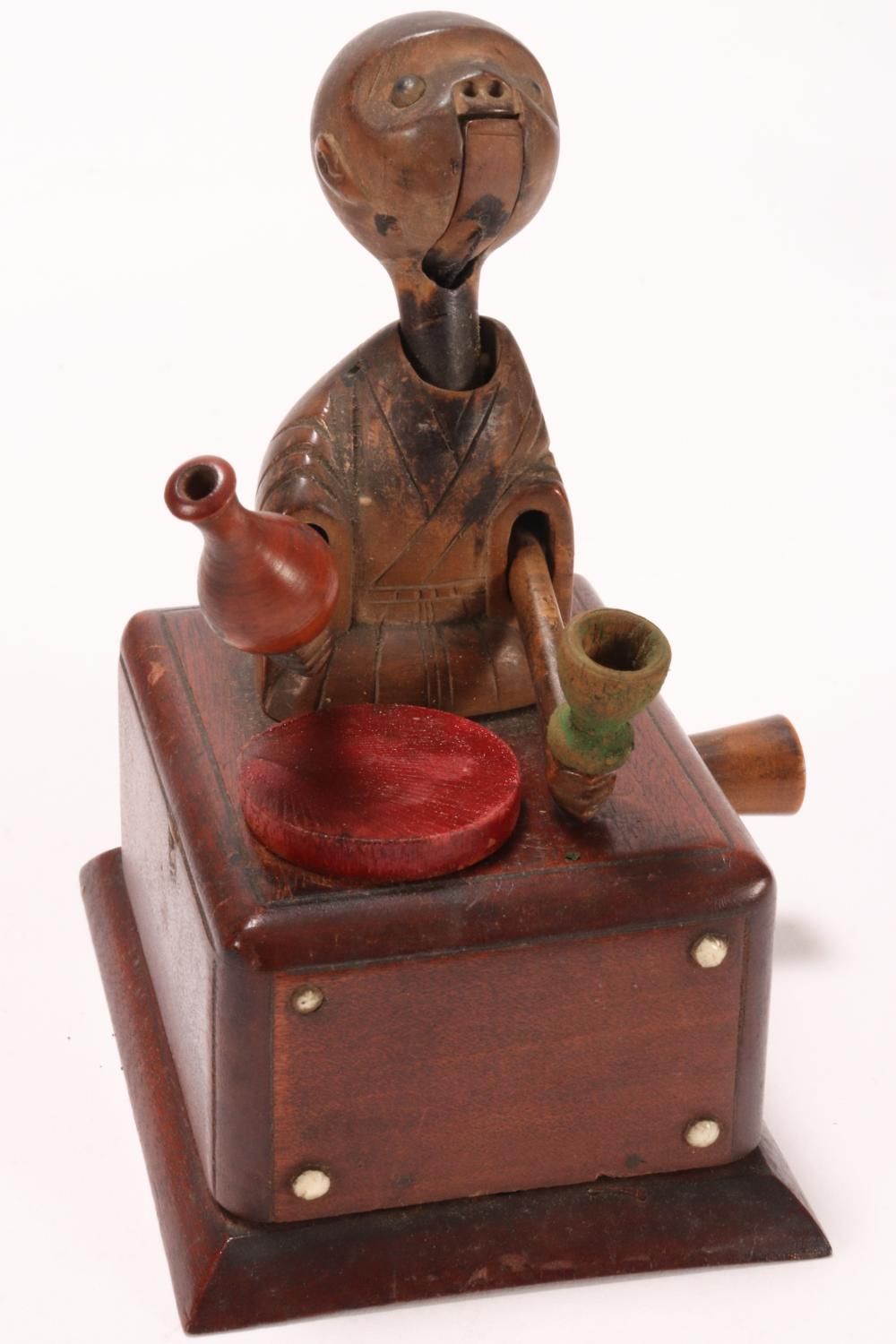 Automaton Japanese Meiji/Taisho Era Kobe Automaton Toy: Sake-Drinking Figure (11cm ...