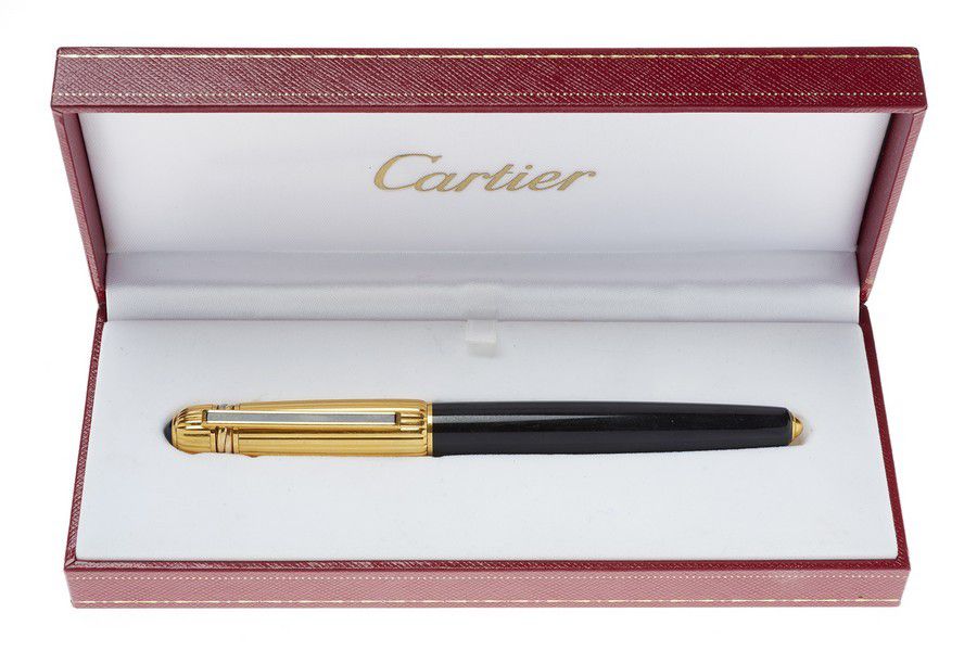 cartier gold fountain pen