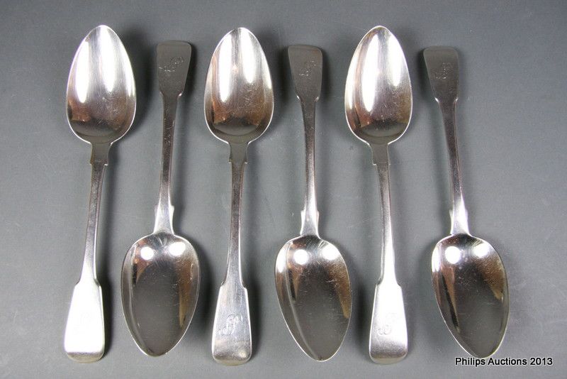 George III Sterling Silver Serving Spoons, 1814/15 - Flatware/Cutlery ...
