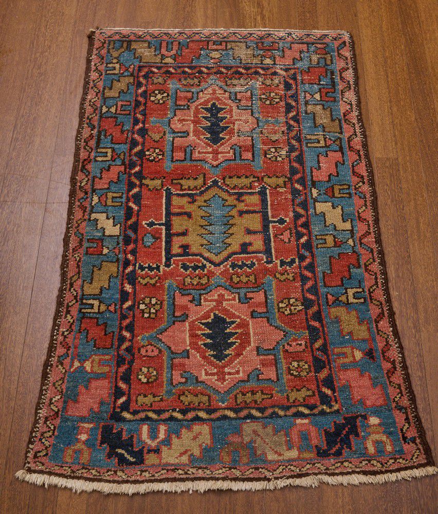 1910 Persian Rug with Shaped Medallions - Rugs & Carpets - Textiles ...